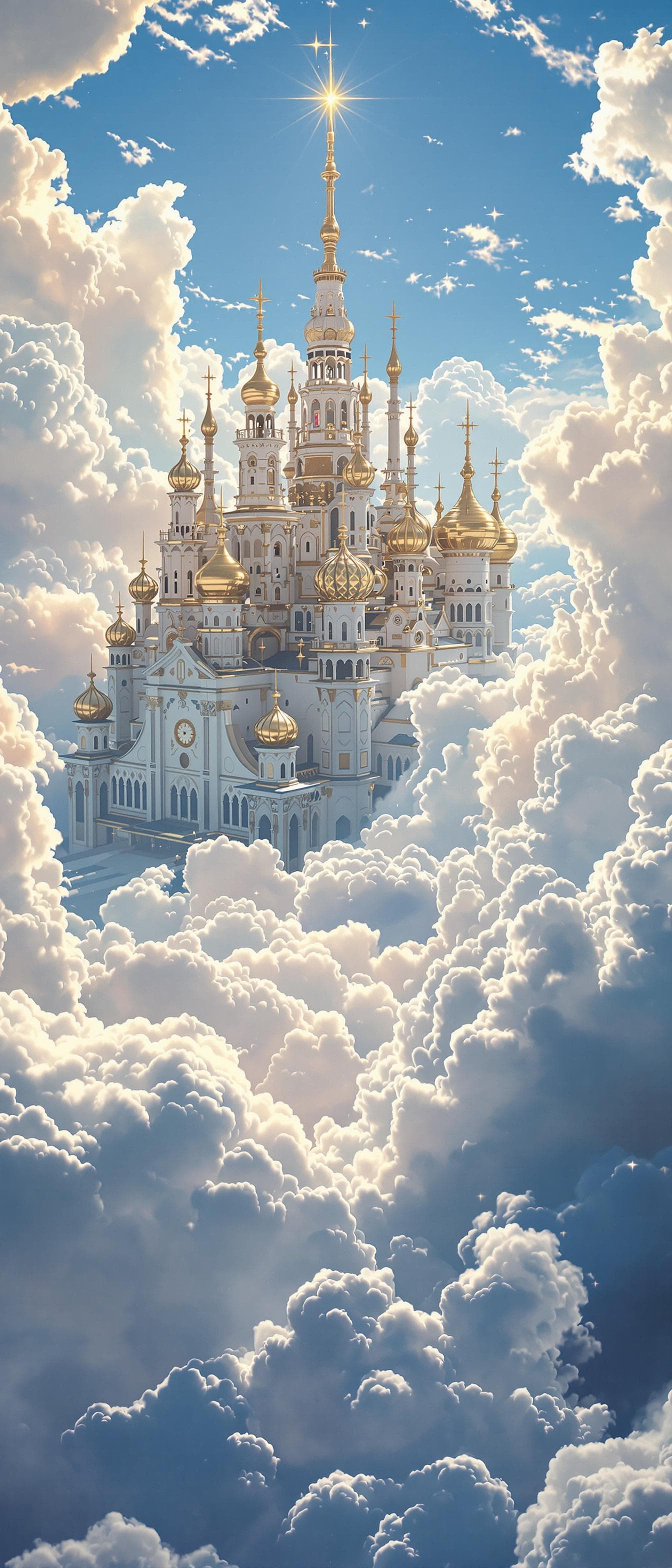 AI generated: heaven, far off in the distance
Hyperrealistic. HDR .8k . Hyper details. golden buildings