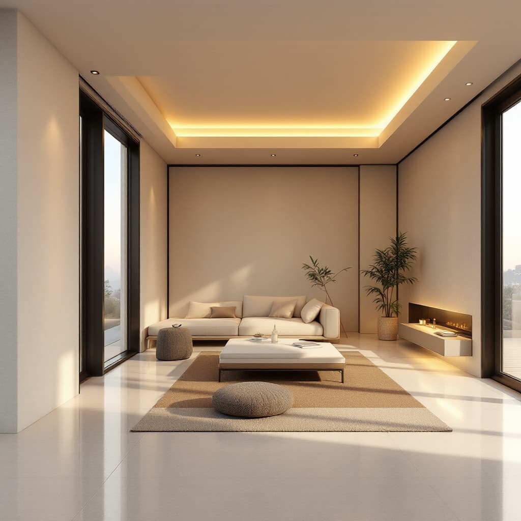 AI generated: Generate a highly realistic image of a CONTEMPORARY AND MINIMALIST STYLE HOUSE, in a VERY minimalist...