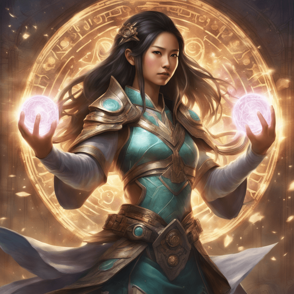 AI generated: En un mundo donde la magia y la tecnología coexisten, Hikari Nakamura descubre que es la última here...
