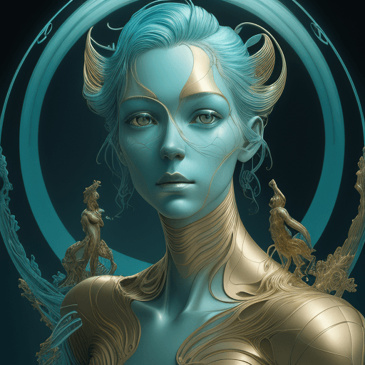 AI generated: visual fiction / visual artist / illustrator, christiano v, in the style of franciszek starowieyski,...