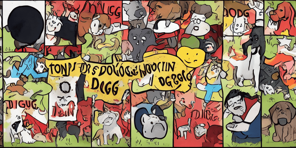 AI generated: Banner for English language blog, the blog is about the idiom "top dog"
