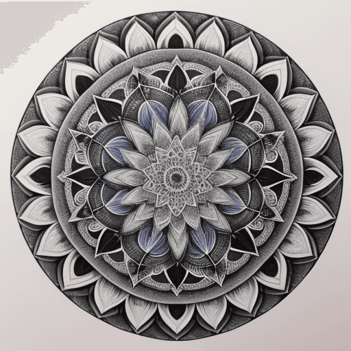 AI generated: mandala drawing