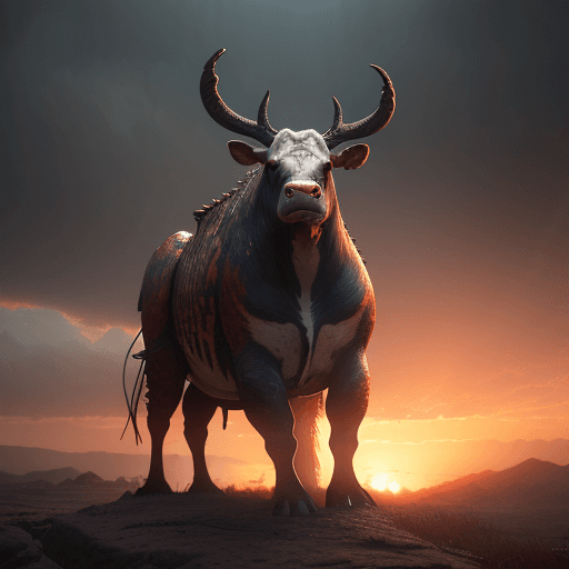 AI generated: Photo of a ultra realistic grilled T-bone steack, dramatic light, pale sunrise, cinematic lighting, ...