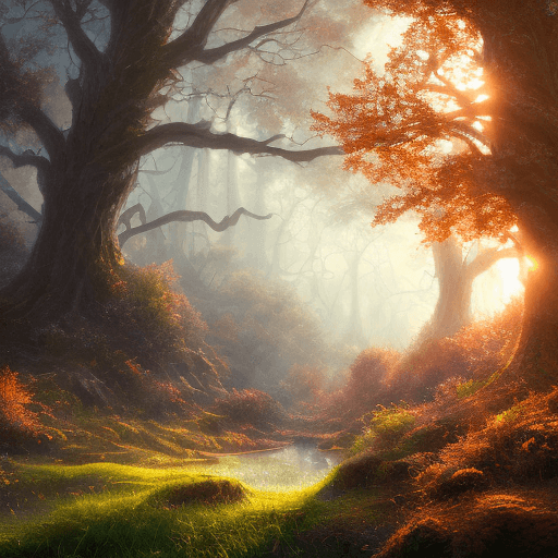 AI generated:  lush landscape, amazing cinematic concept painting, trees, intricate, tone mapped, highly detailed,...