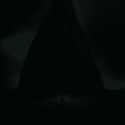 AI generated: Dark and green landscape embodying elements of psychology and manipulation, strong contrast between ...