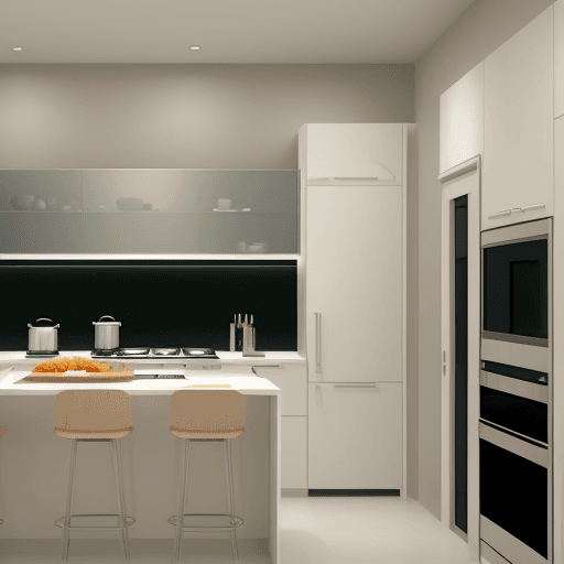 AI generated: imagine design of kitchen wall
