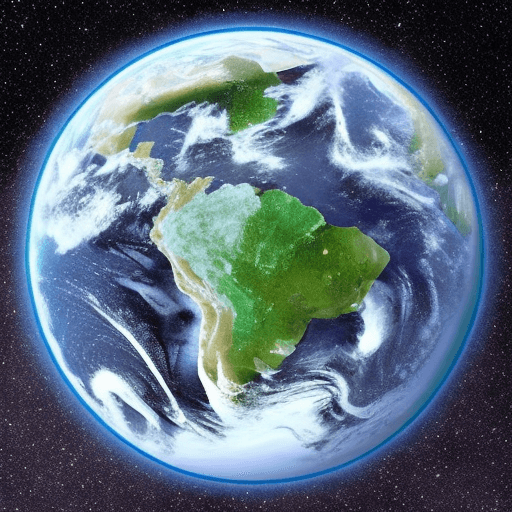 AI generated: the earth is cubic in the infinity of space --style raw --v 6