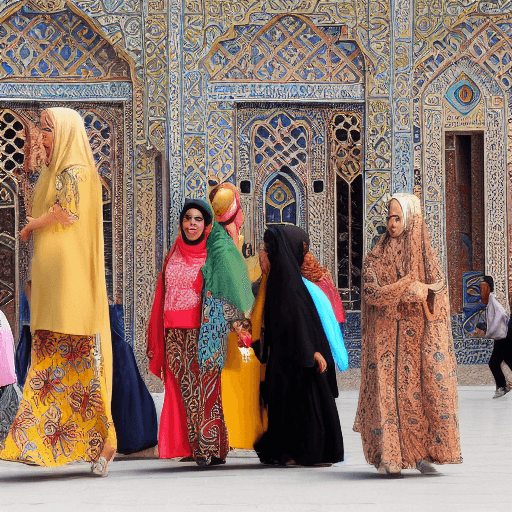 AI generated: In Persepolis of Iran, while different types of Iranian ethnic groups are present there and are cele...