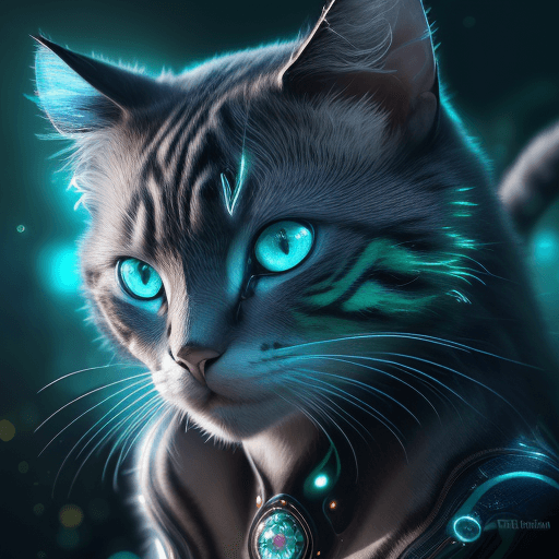 AI generated: UHD, 8K, ultra detailed, a cinematic photograph of {Mechanical cats，photorealestic，anthropomorphic c...