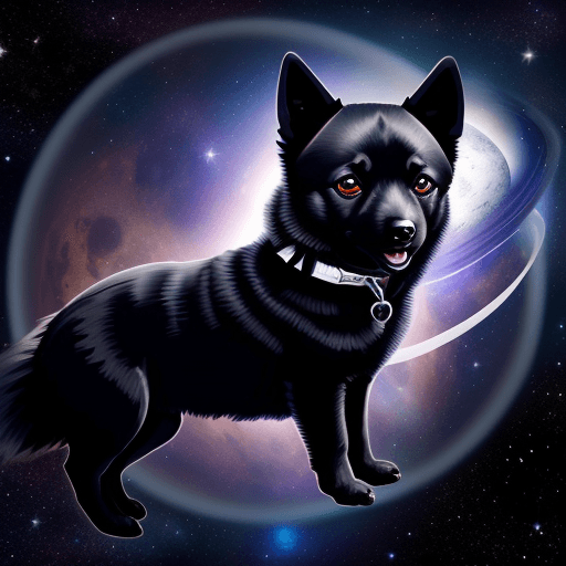 AI generated:  space schipperke
