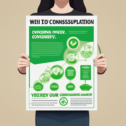 AI generated: generate a poster about better consumption and saving money
