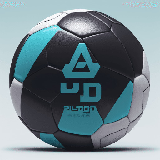AI generated: Photo of a ultra realistic a soccer ball 8.65 pulgadas (22 cm) y una circunferencia de 27-28 pulgada...