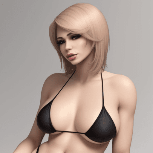 AI generated: transgender, shemale, bikini, trans, woman, trans woman, real, realistic