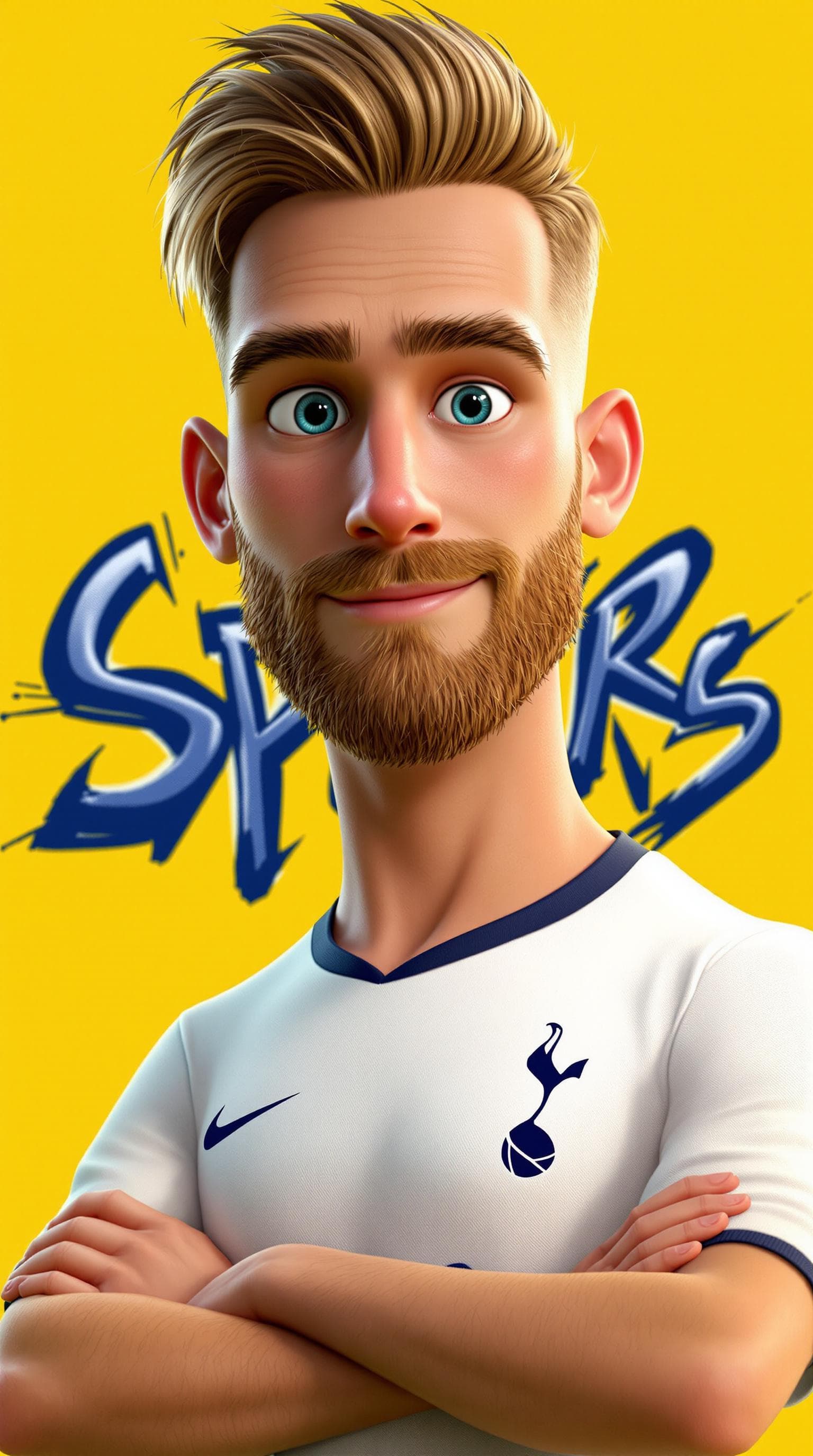 AI generated: Full body protrait of James Maddison, Mature athletic English footballer, tall and lean build, warm ...