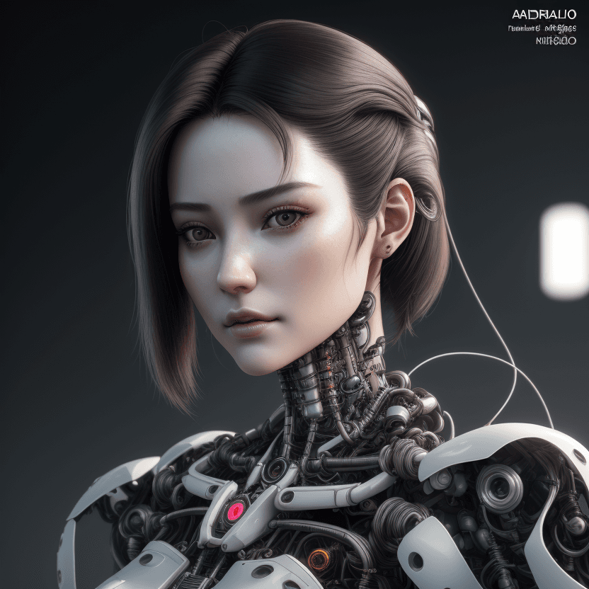 AI generated: retrato de frente, 20 yo, Character Sheet, cabello corto y ondulado, complex 3d render ultra detaile...