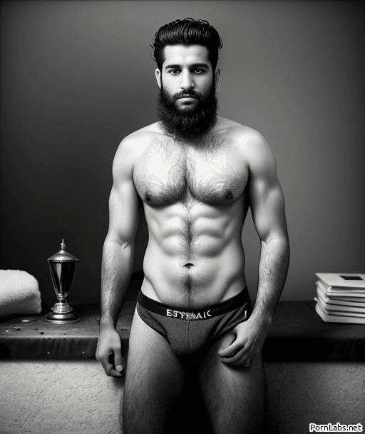 AI generated: Award winning photo of 25 years old, serious, Arab men, by Estevan Oriol, 80mm, hasselblad, 3 point ...