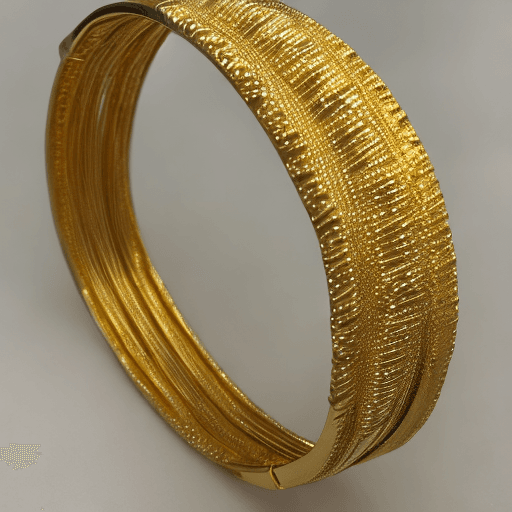 AI generated: Gold bangles