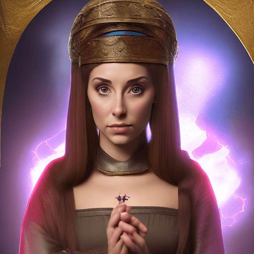 AI generated: Ultra high resolution photography of a medieval female Mind Reader, named Ariana