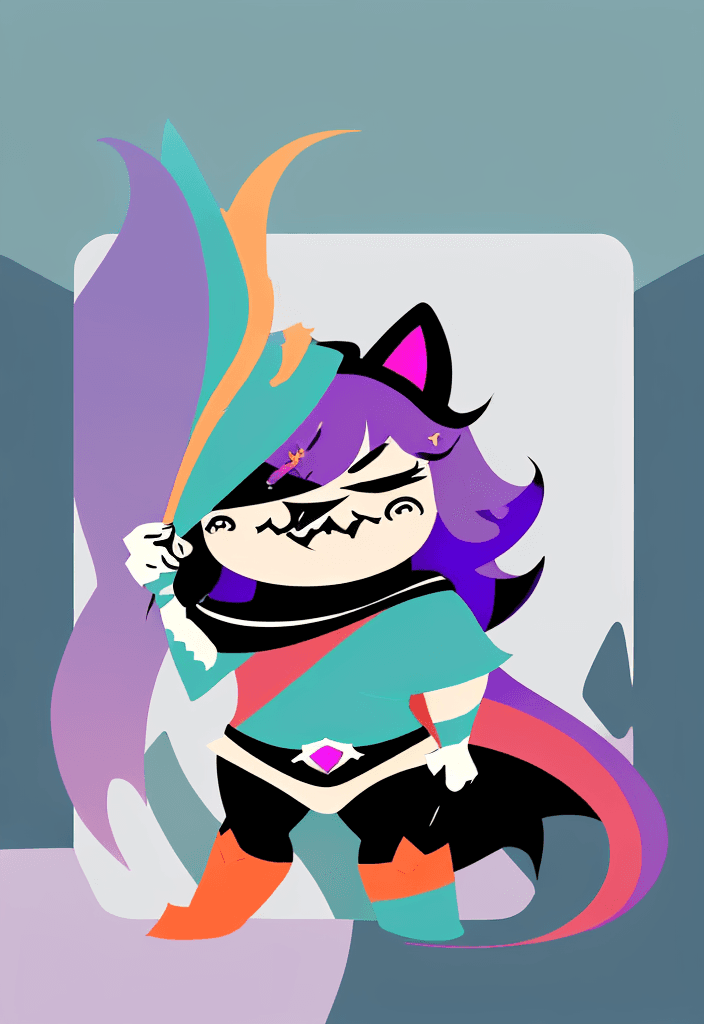 AI generated: Generate an image in the style of the 'Here to Slay' card game, devoid of any text elements. The art...