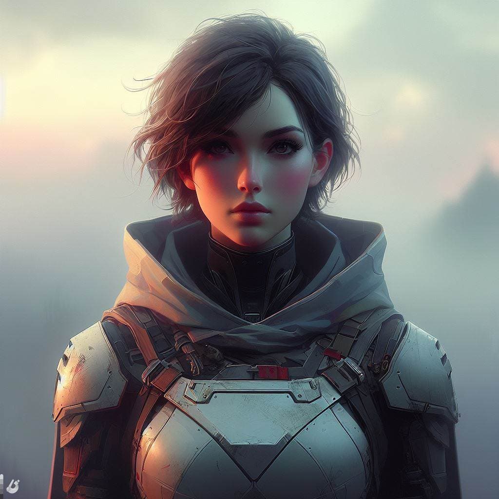 AI generated: Digital 2D painting, portrait, highly detailed, finnest details, centered cinematic composition, out...