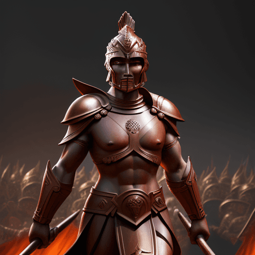 AI generated: a spartan warrior, in the style of dark crimson and gold, academic classicism, 32k uhd, spectacular ...