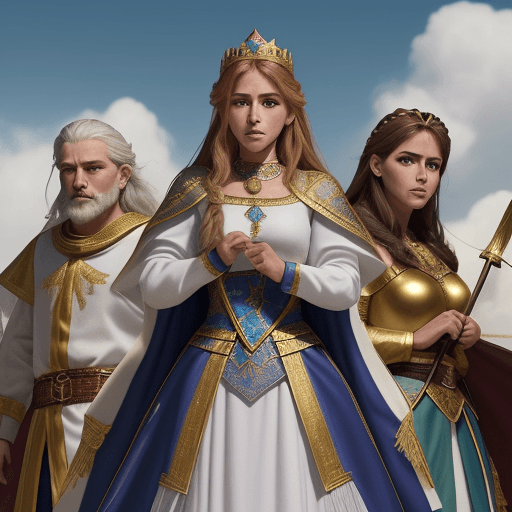 AI generated: Creame una imagen realista  de  tres reyes magos con vestimenta guerrera ya que acaban de llegar de ...