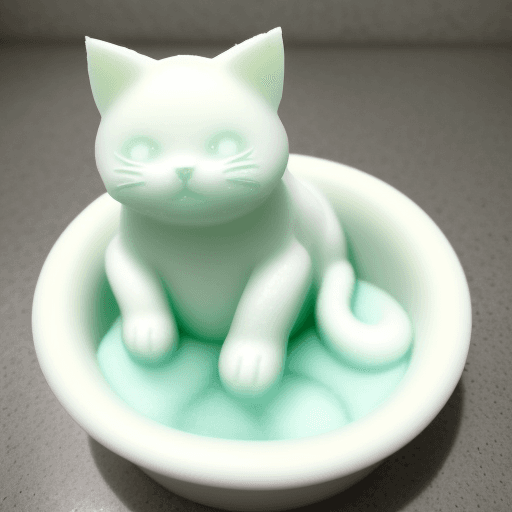 AI generated: cat made out of Dishwashing Soap
