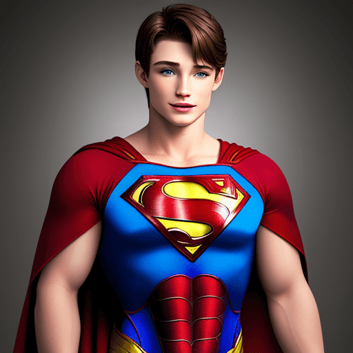 AI generated: Brent Corrigan as superman, photorealistic, 