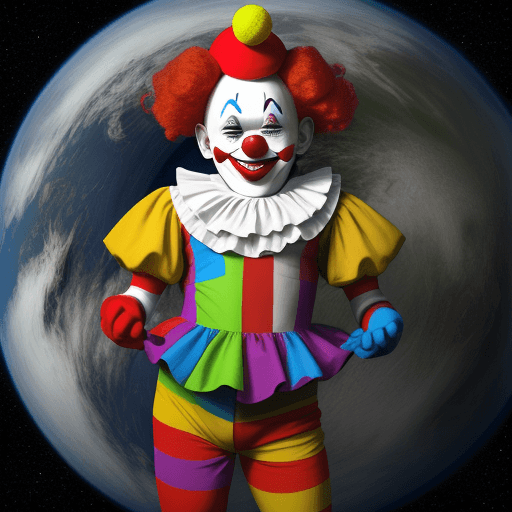 AI generated: clown NASA 