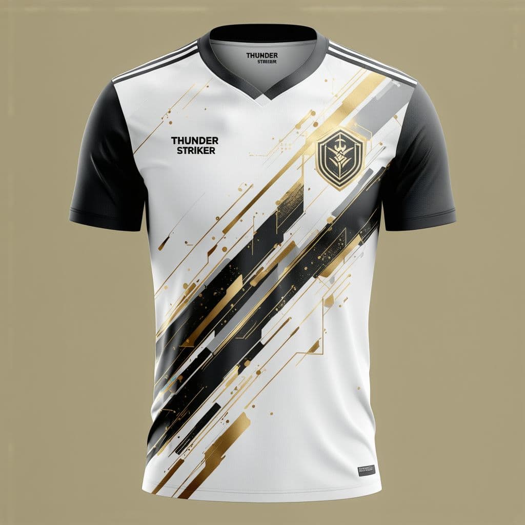 AI generated: Create a image in detailed design concept for a sports jersey based on the following specifications:...