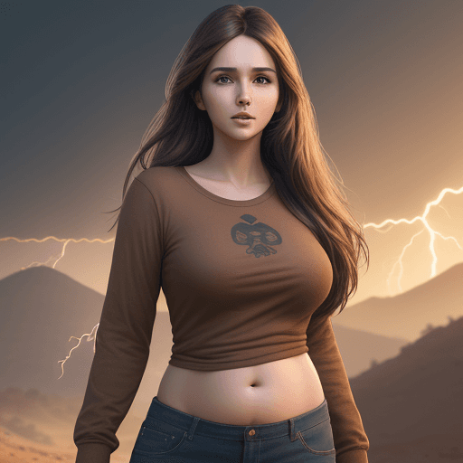 AI generated: real life photo of a hot beautiful  girl, full body photoshoot, long brown hair, brown eyes, full ro...