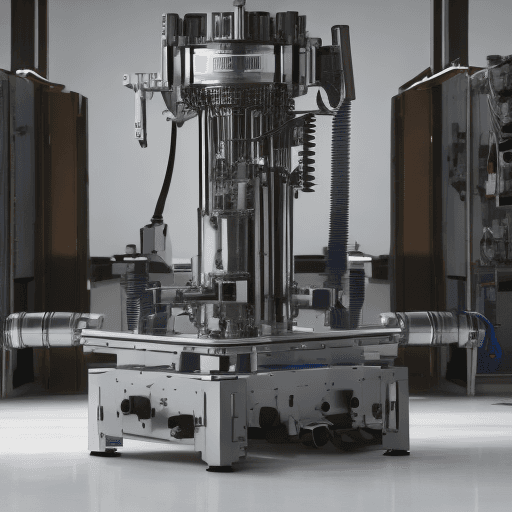 AI generated: Photo of a one precision-engineered machine component, standing confidently against a neutral backgr...