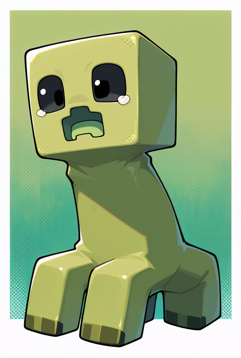 Creeper -- Minecraft Illust - Image 4