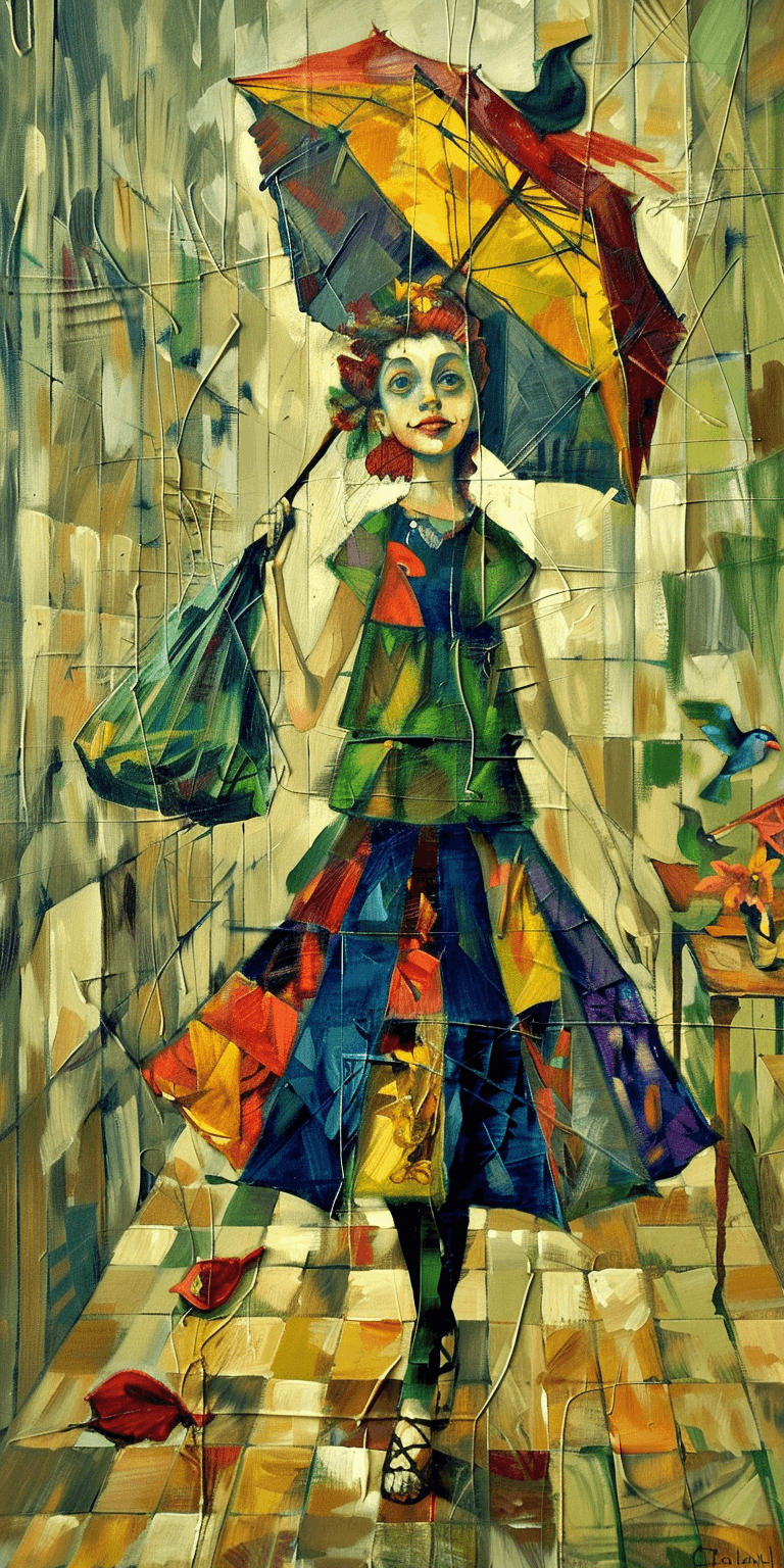 AI generated: abstract painting of a beautiful girl, in the style of Pablo Picasso, masterpiece, highly imaginativ...