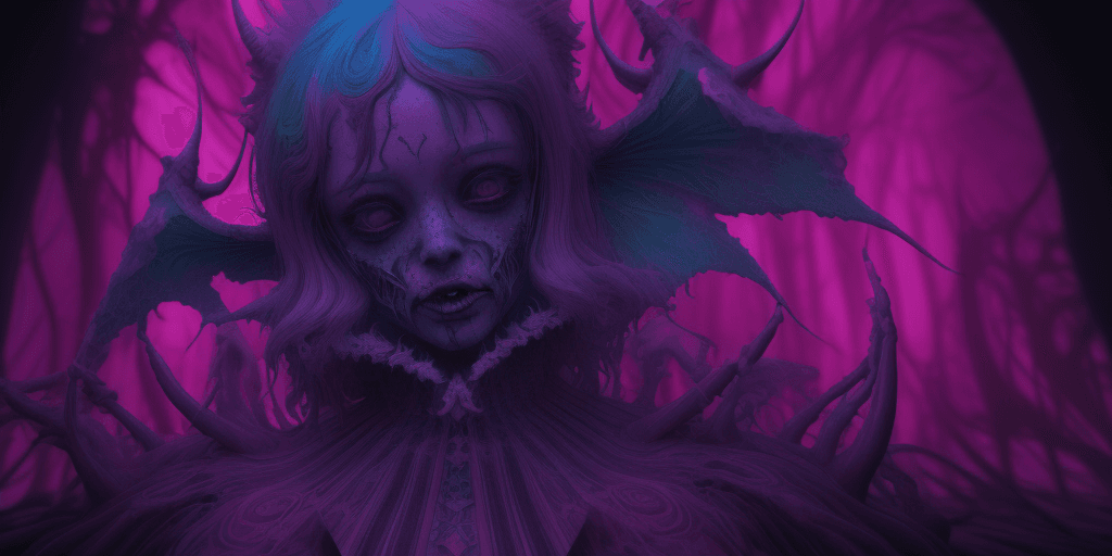AI generated: ((psychedelic bizarre), (Surrealist Dreams), (Devilcore)), (Beautifully Color Graded), RTX, SSAO, HB...