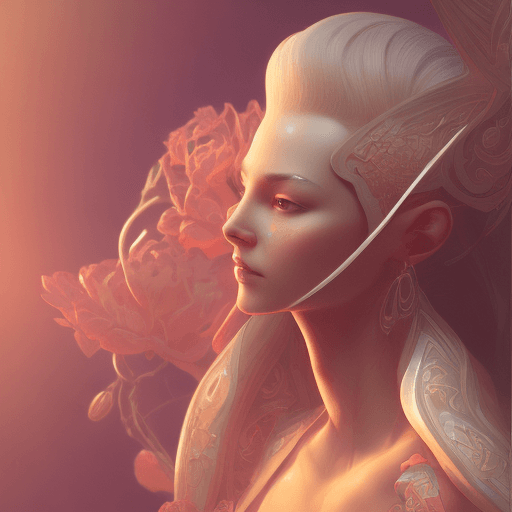 AI generated: Zen character wallpaper, in the style of artgerm, vibrant neo - traditional, aggressive digital illu...
