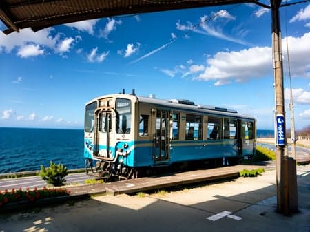 下灘駅 shimonada station (JR SHIKOKU, JAPAN)