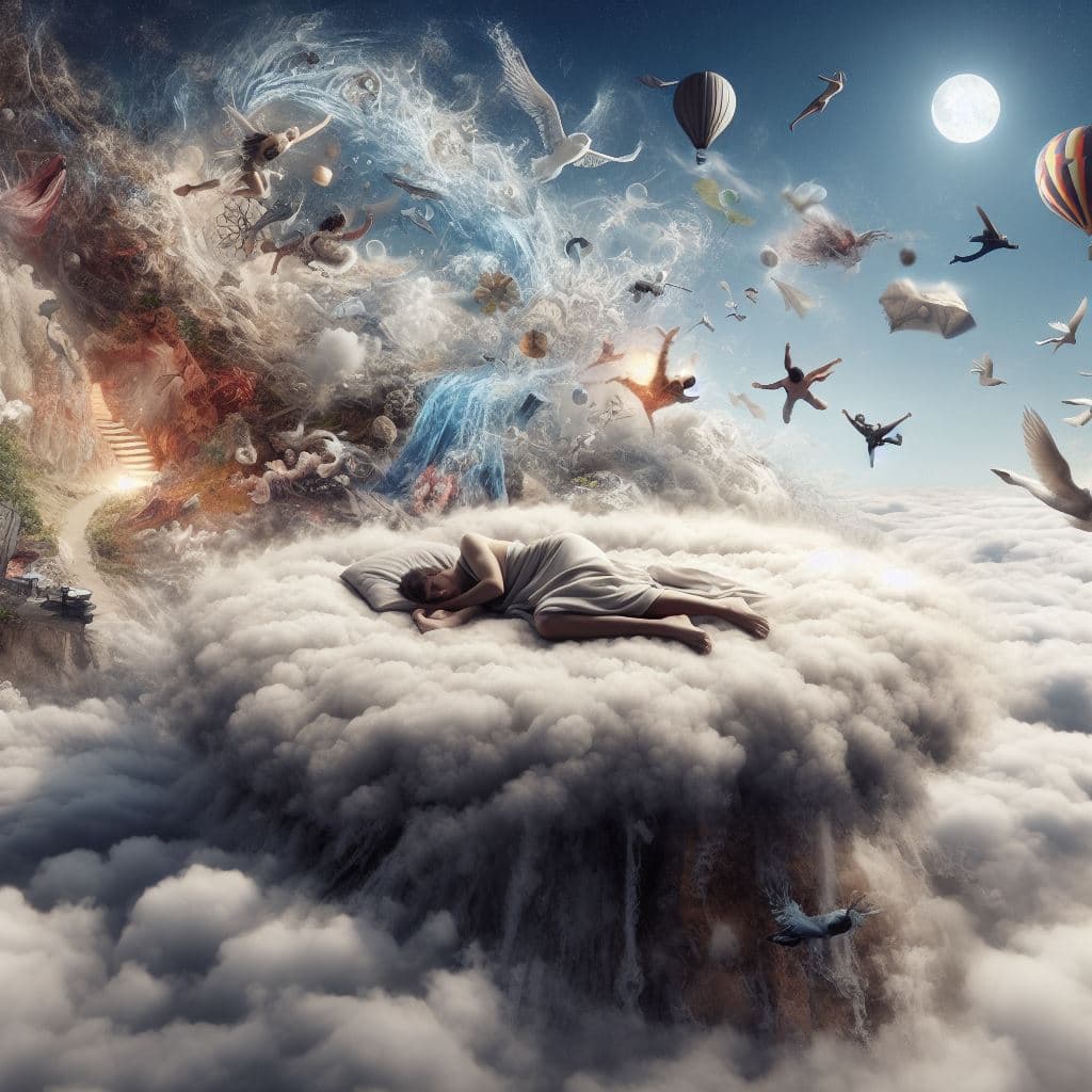 AI generated: what I see in my dream at night, photorealistic, high detailed, an image from a dream