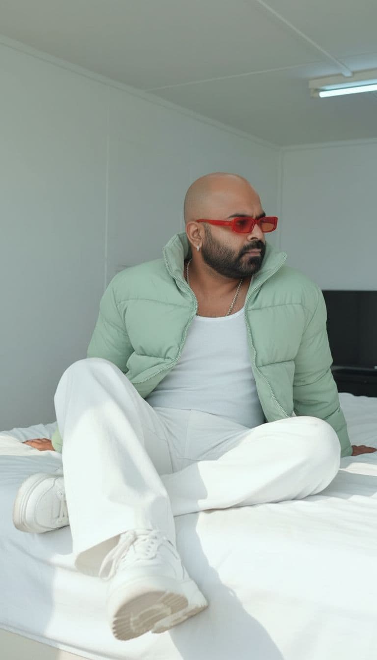 AI generated: a_Hyper ultra-realistic 8K cinematic portrait of a rugged a stylish young man with a lean, toned phy...