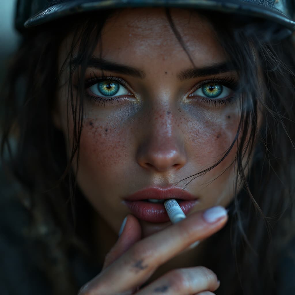 AI generated: girl, photo of the most beautiful artwork in the world for a woman featuring soft lustrous,she is Sm...