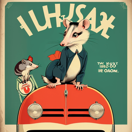 AI generated: In a playful, vintage-inspired design, create a humorous propaganda poster featuring a whimsical OPO...