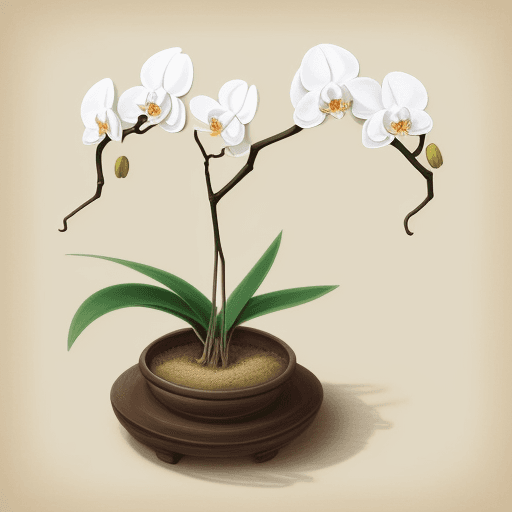 AI generated: Please draw the world’s thinnest and beautiful Oriental orchid.