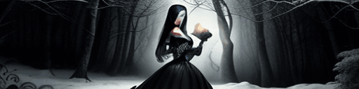 AI generated: (front view), (dark atmosphere), Canon 5d, HD, (eye level), ((pale)), ((black hair, breathtaking)), ...