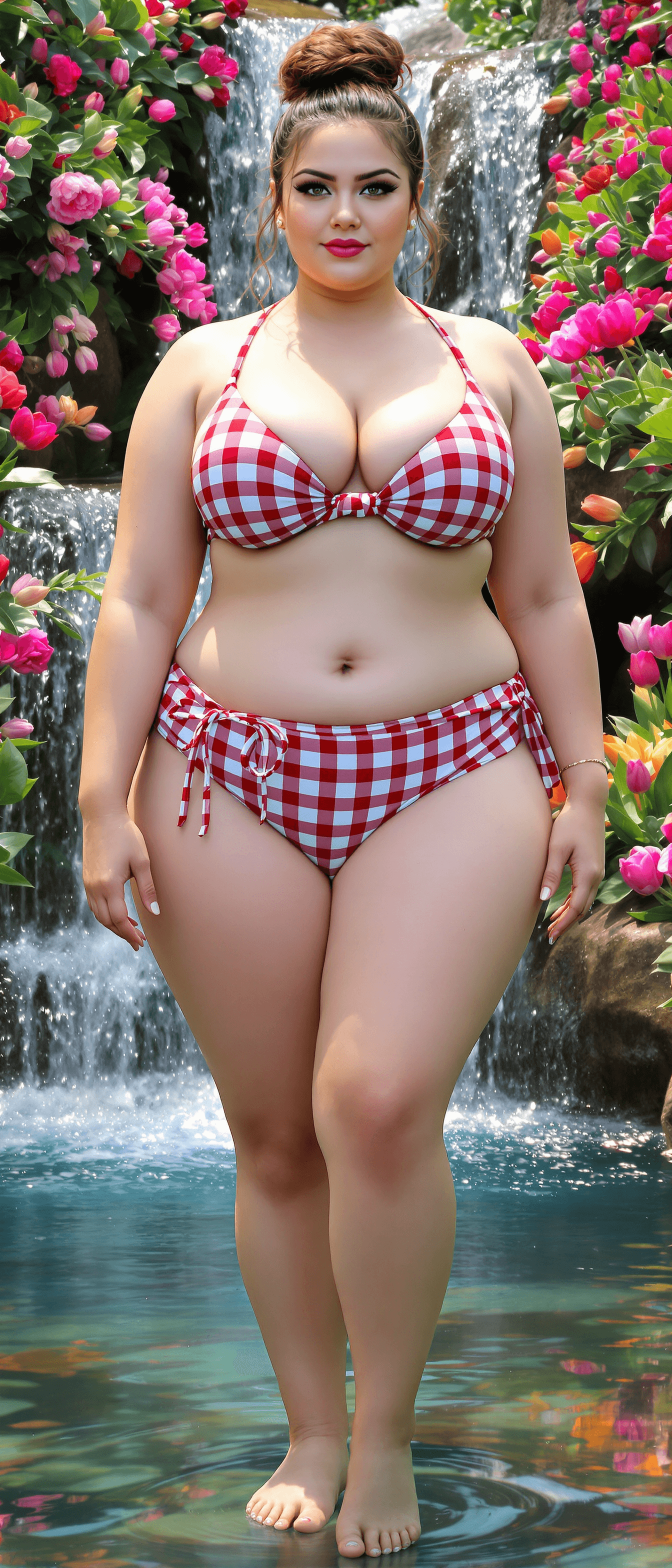 AI generated: 

front view, huge curvy body. A hyper-realistic, high-quality, full body of a huge sexy, plus size,...