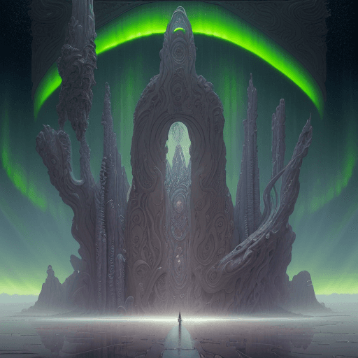 AI generated: a 3d detailed painting inspired by moebius of a wet foggy futuristic desert town. inspired by techno...