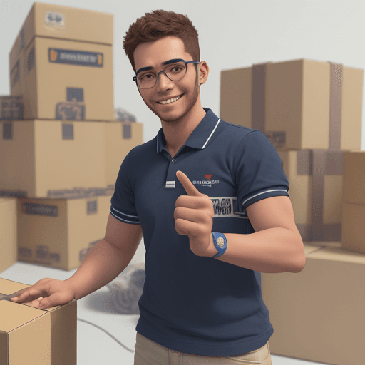 AI generated: diseño de personaje| cuerpo completo | joven musculoso electricista, sonriendo | mano izquierda pulg...