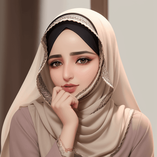 AI generated: بنت صغيرة عربية جميلة تلعب في حديقة