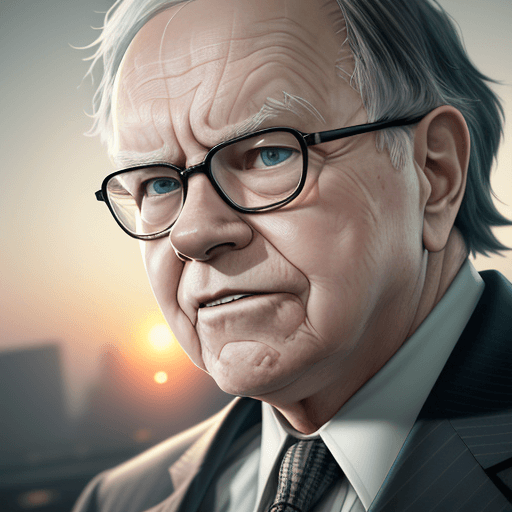AI generated: Photo of a ultra realistic investor warren buffet
, dramatic light, pale sunrise, cinematic lighting...