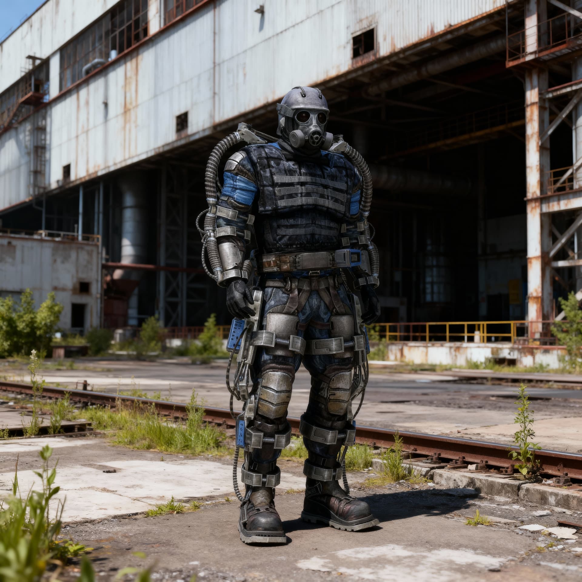 AI generated: Stalker,mercenary exoskeleton,reactor