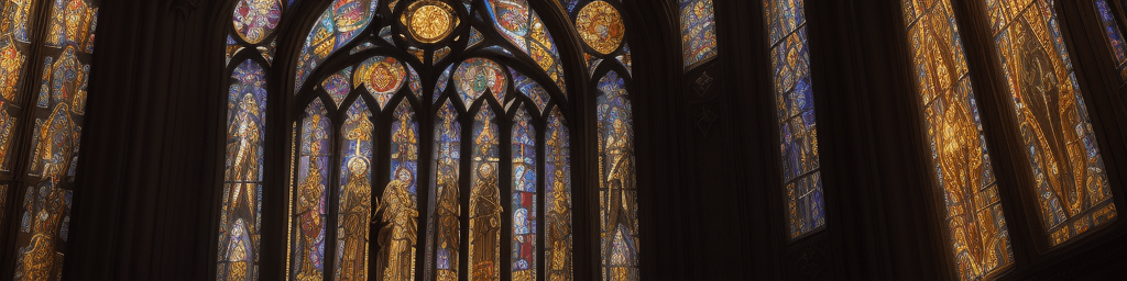 AI generated: cathedral,grand,light,gothic background, ,sacred,8k resolution, pure,luxury,radial sun light,3D rend...